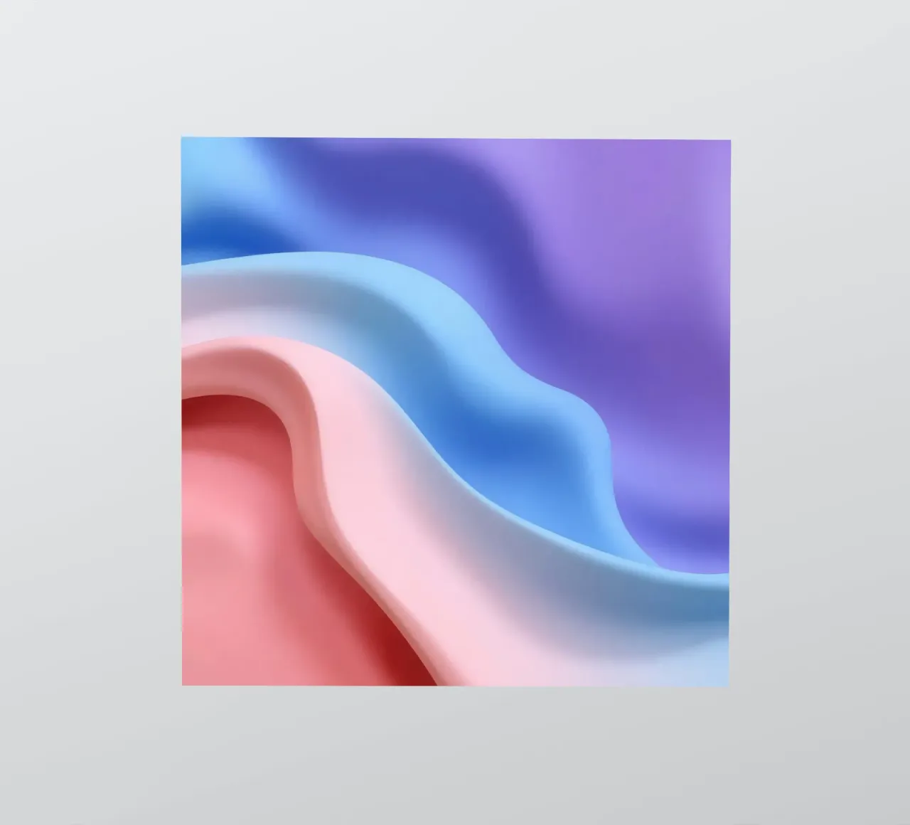 Soft textile waves in pastel colors create a soothing visual sticker by DesignDoodle
