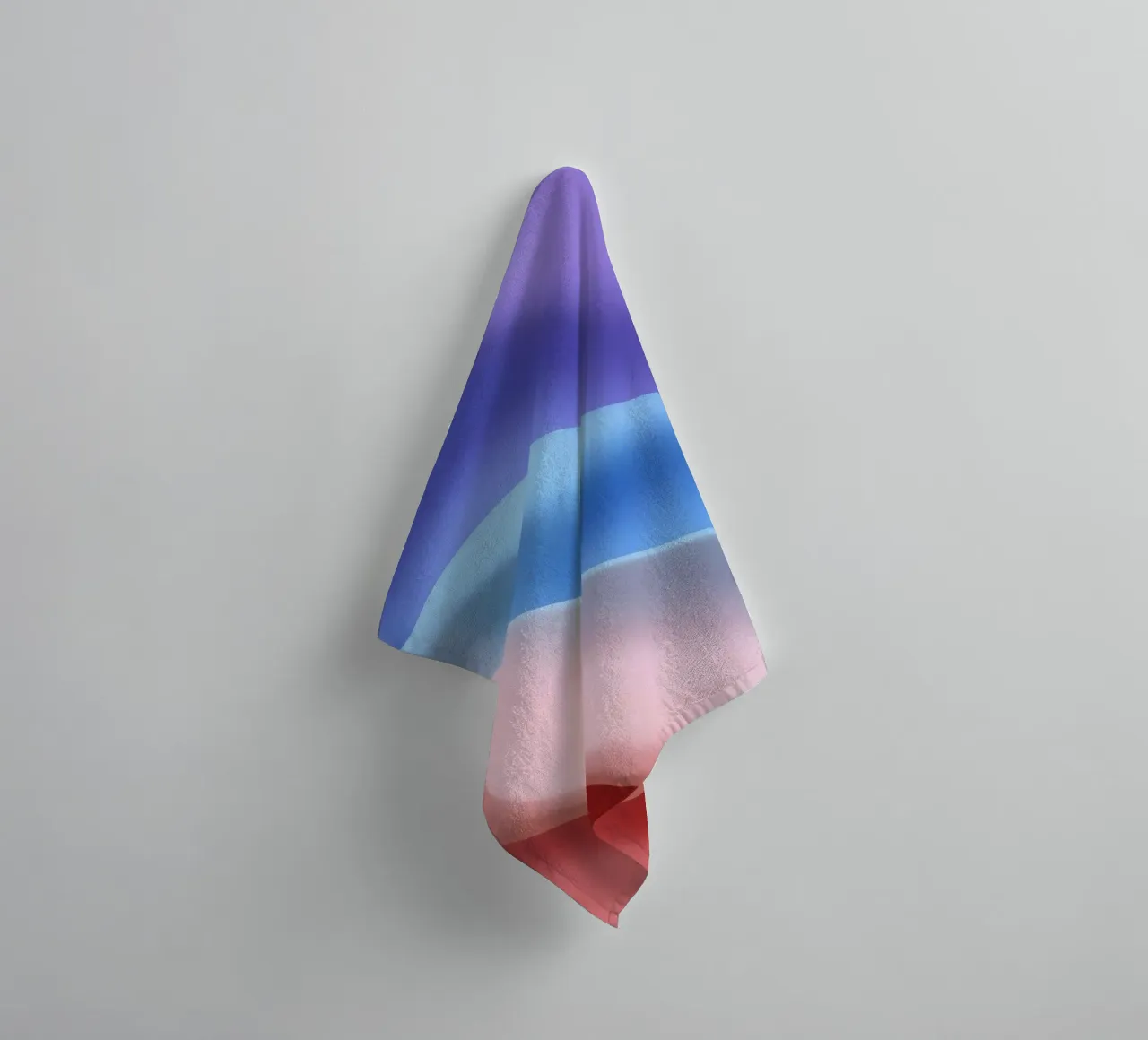 Soft textile waves in pastel colors create a soothing visual towel by DesignDoodle