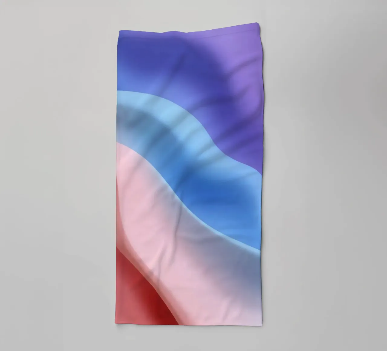 Soft textile waves in pastel colors create a soothing visual towel by DesignDoodle