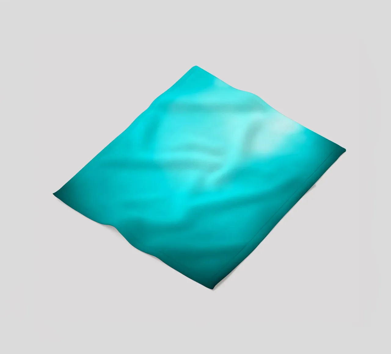 Scena subacquea con tonalità turchesi e luci soffuse coperta in pile da DesignDoodle
