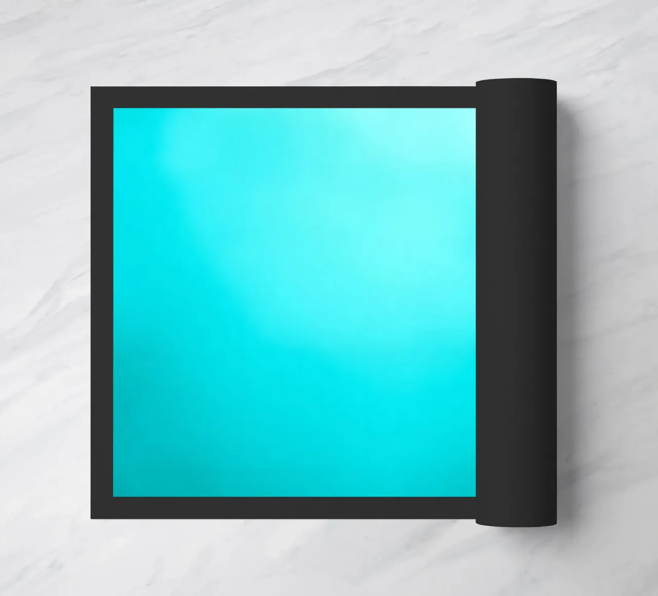 Scena subacquea con tonalità turchesi e luci soffuse zerbino da DesignDoodle