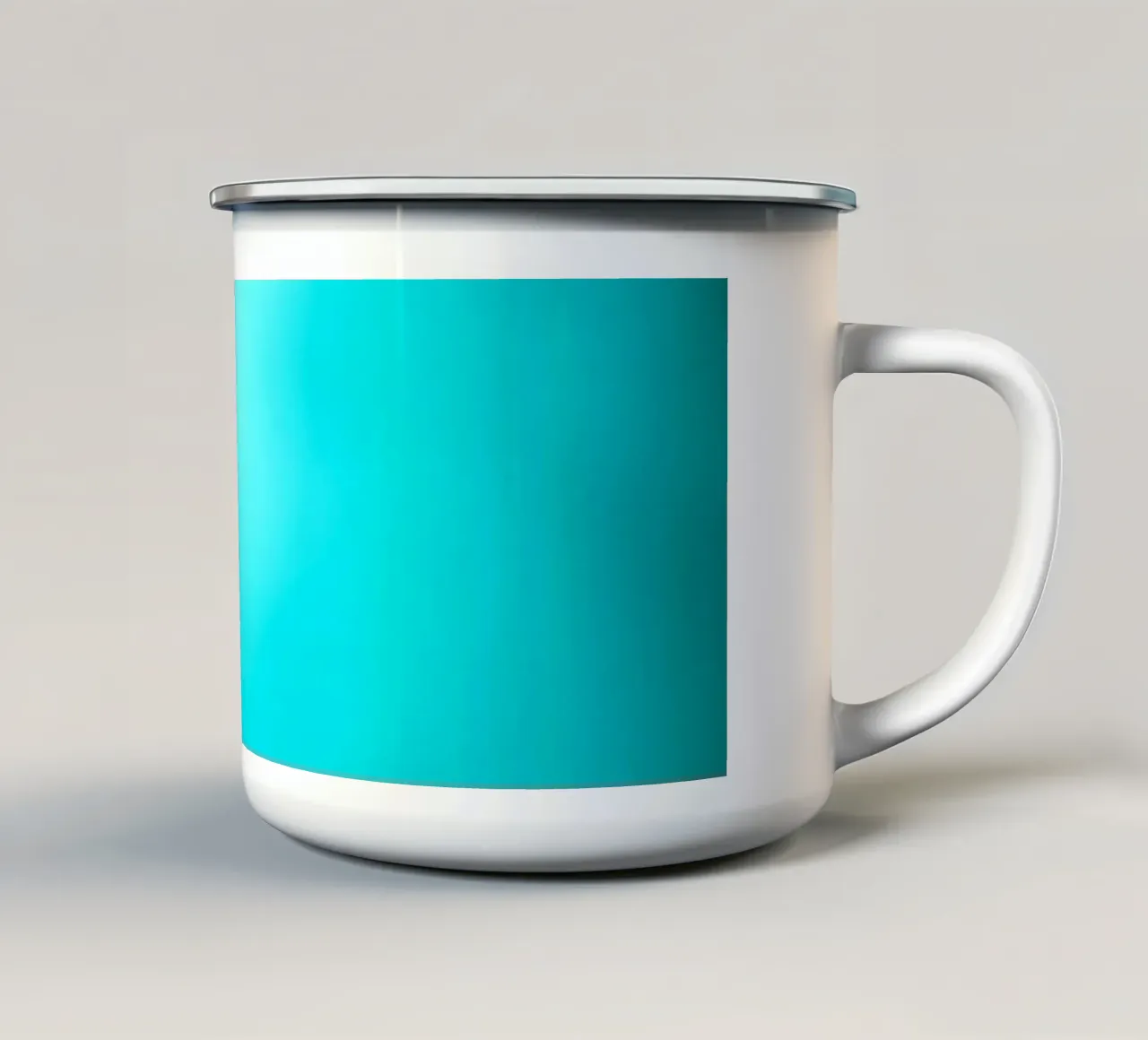 Scena subacquea con tonalità turchesi e luci soffuse tazza in smalto da DesignDoodle