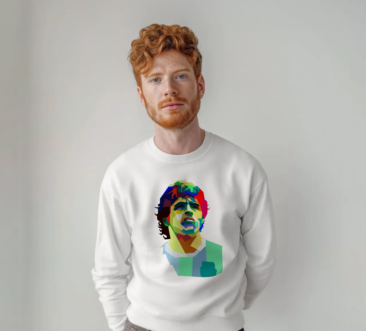 Maradona Leggendario Calcio WPAP Trending Now felpa da Artkreator