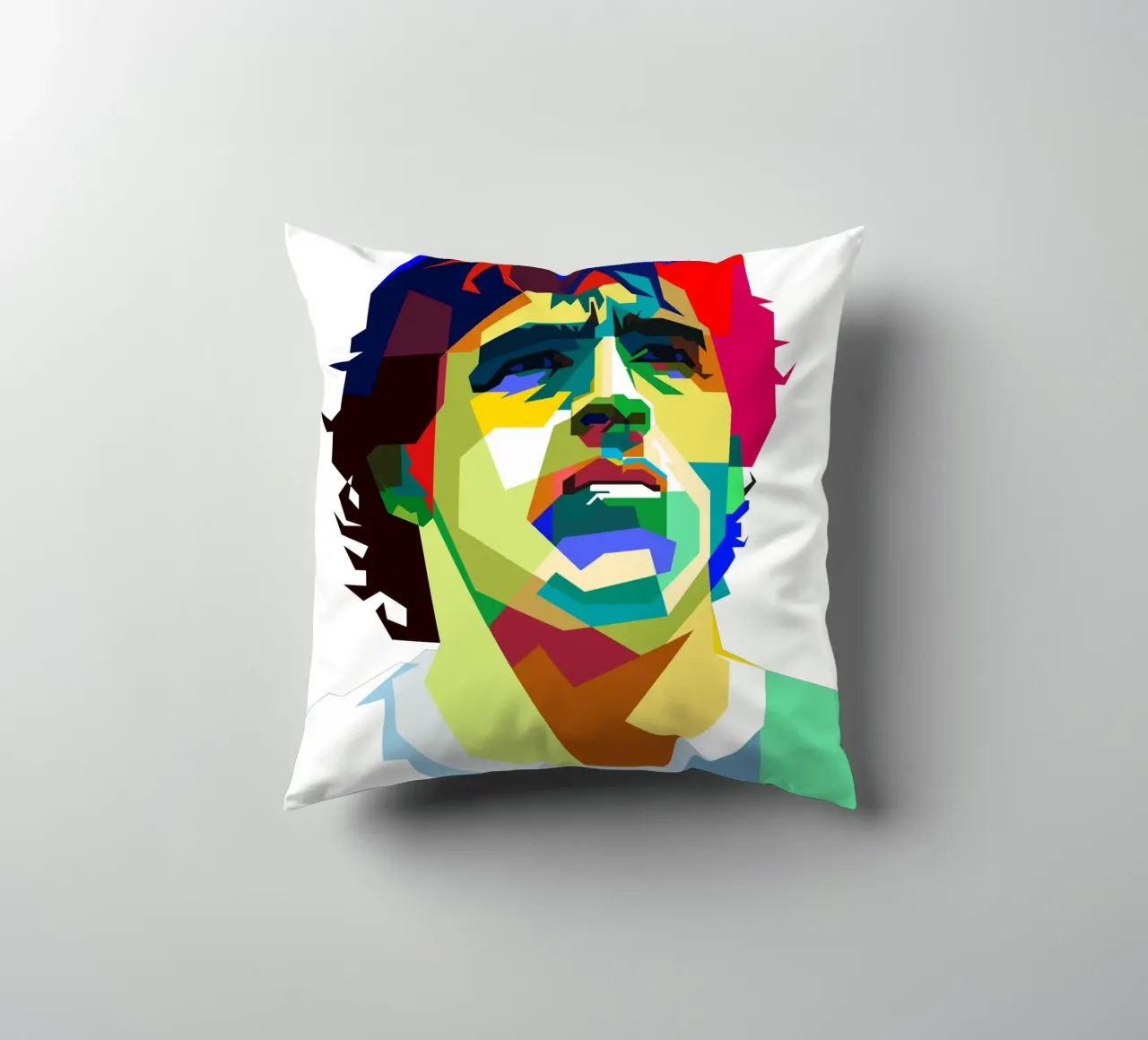 Maradona Fútbol Legendario WPAP Trending Now cojín de Artkreator