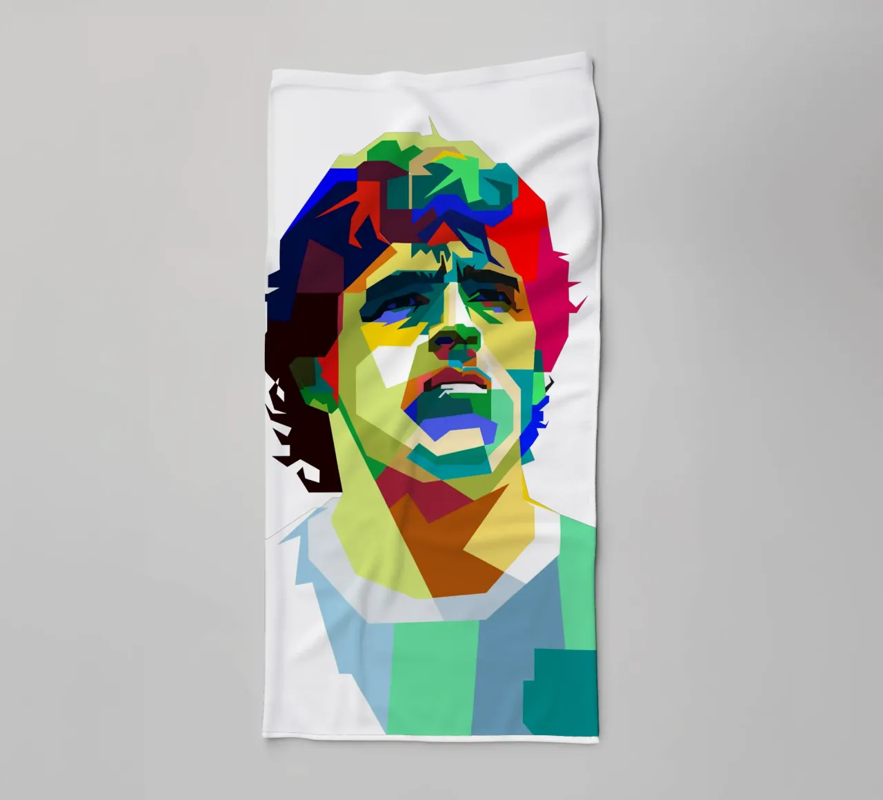 Maradona Leggendario Calcio WPAP Trending Now asciugamano da bagno da Artkreator