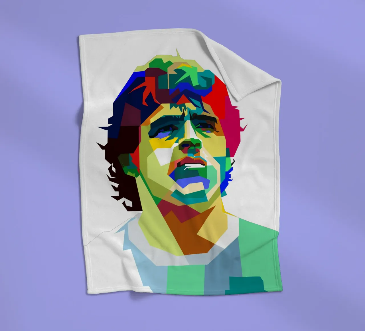 Maradona Leggendario Calcio WPAP Trending Now coperta in pile da Artkreator