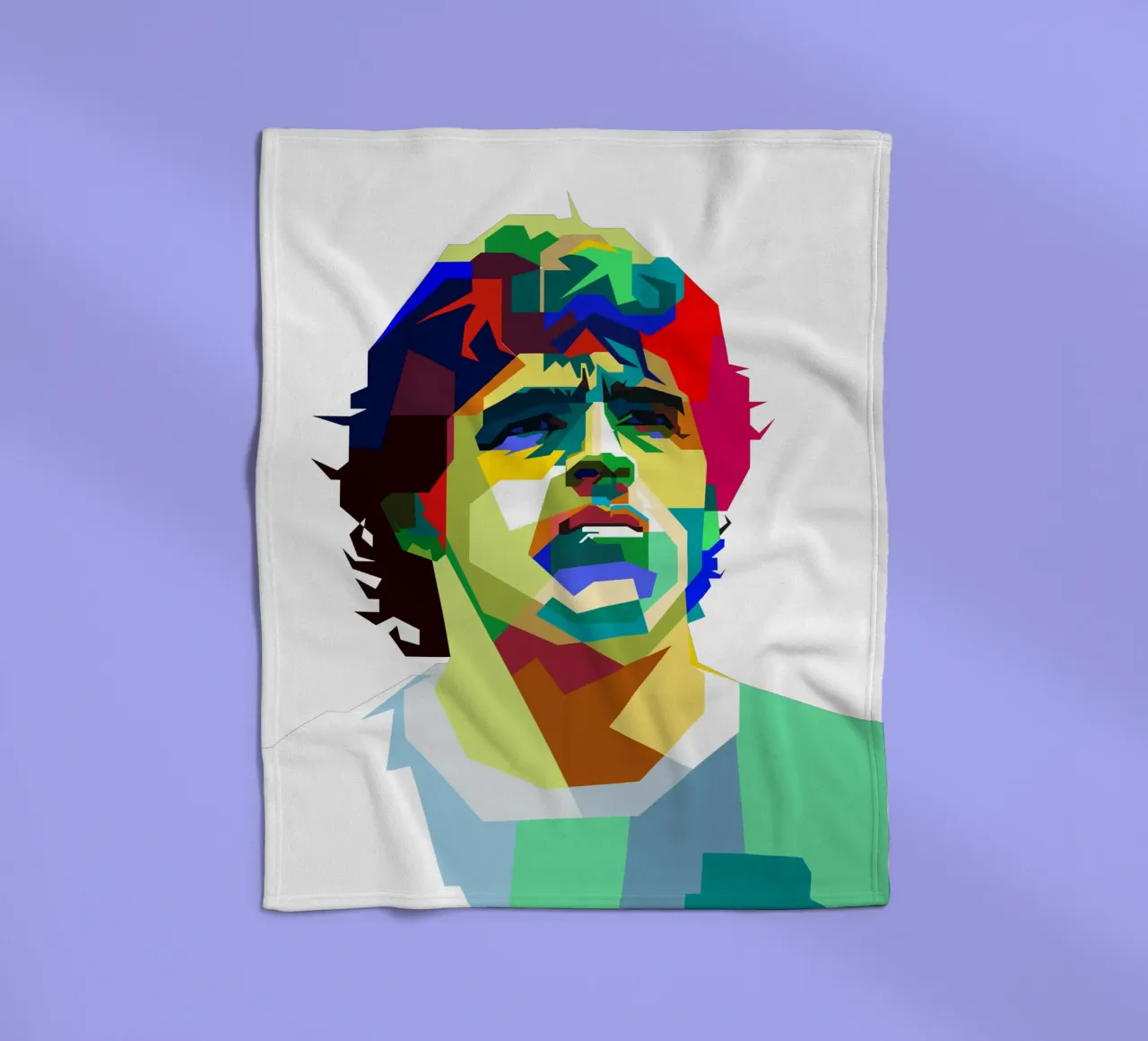 Maradona Leggendario Calcio WPAP Trending Now coperta in pile da Artkreator