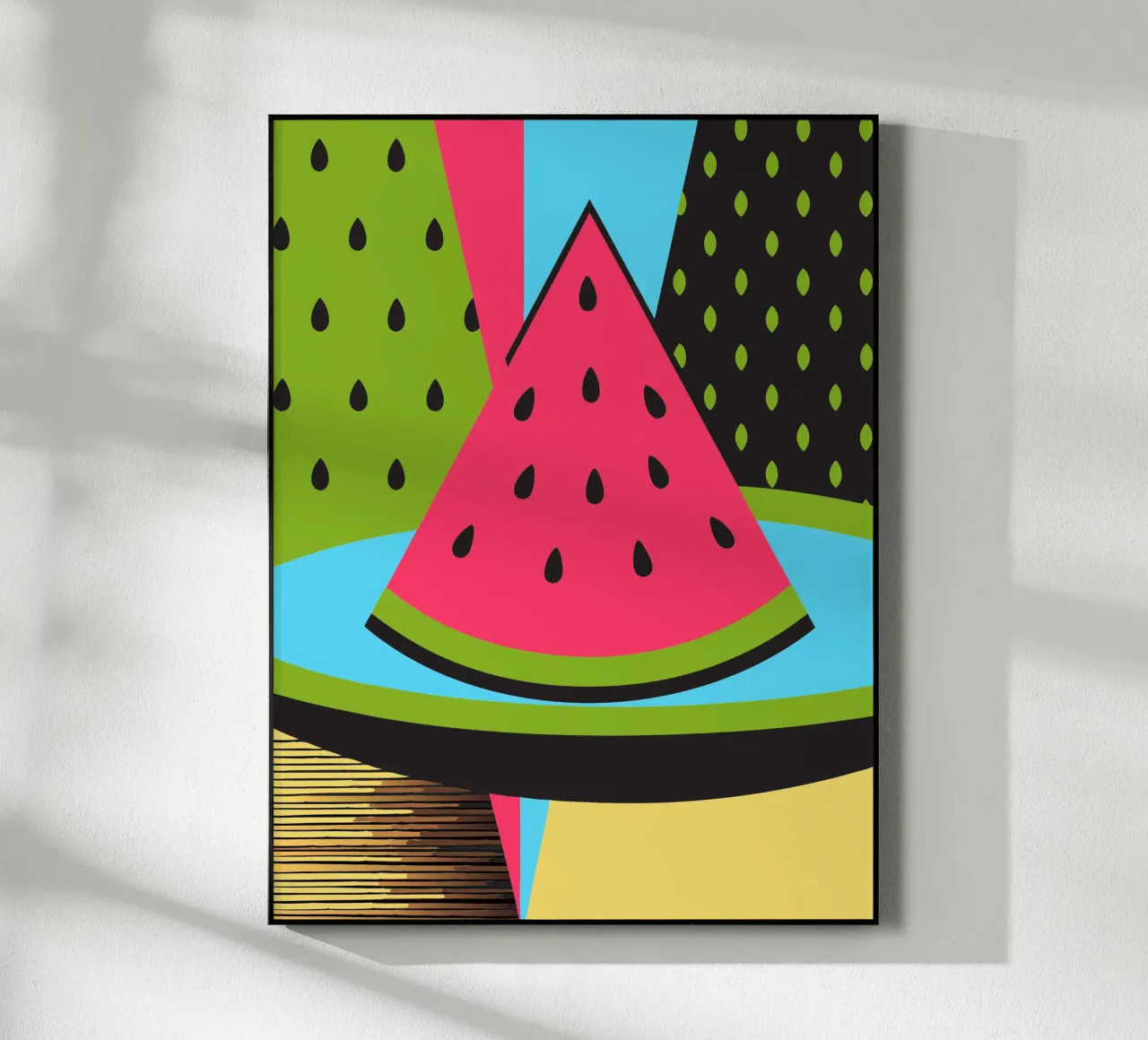 Moderne Wassermelone Acryl-Glas von LOOK DIFFERENT