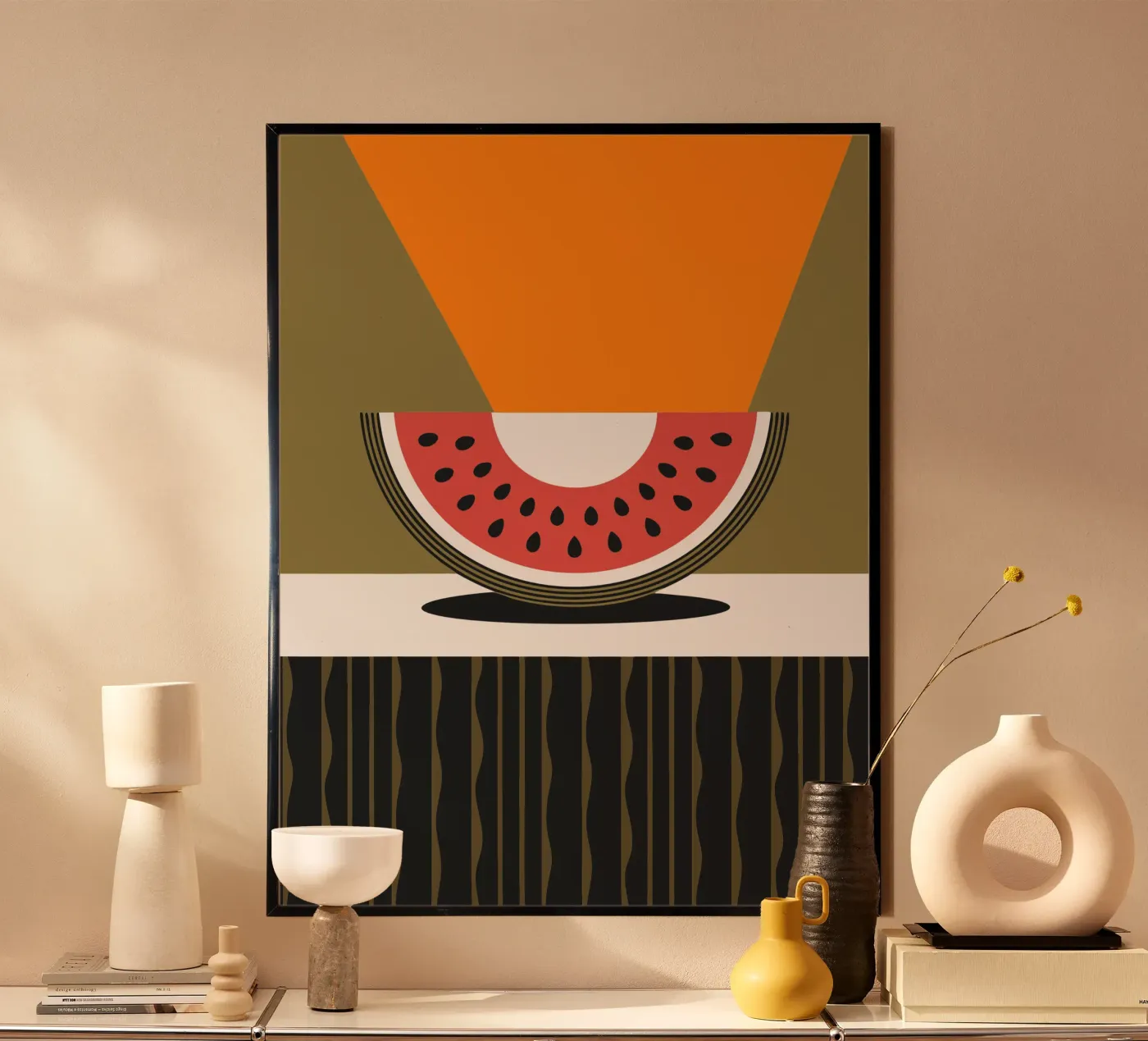 Modern Watermelon poster de LOOK DIFFERENT