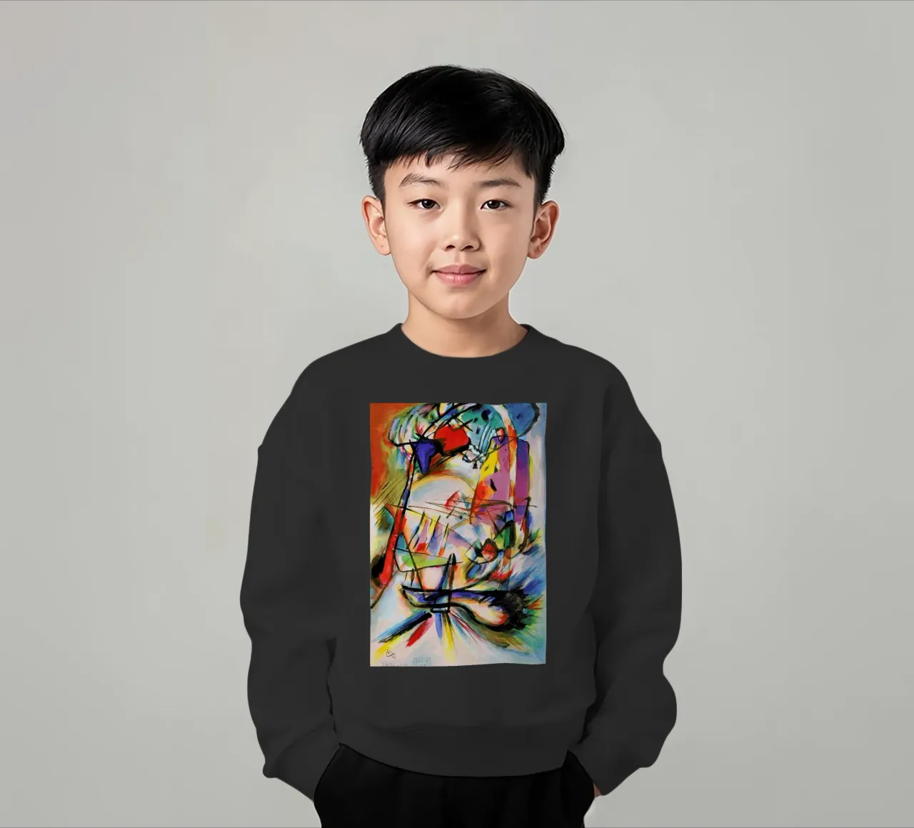 Kandinsky - Komposition Zwecklos felpa bambino da ARTOTHEK