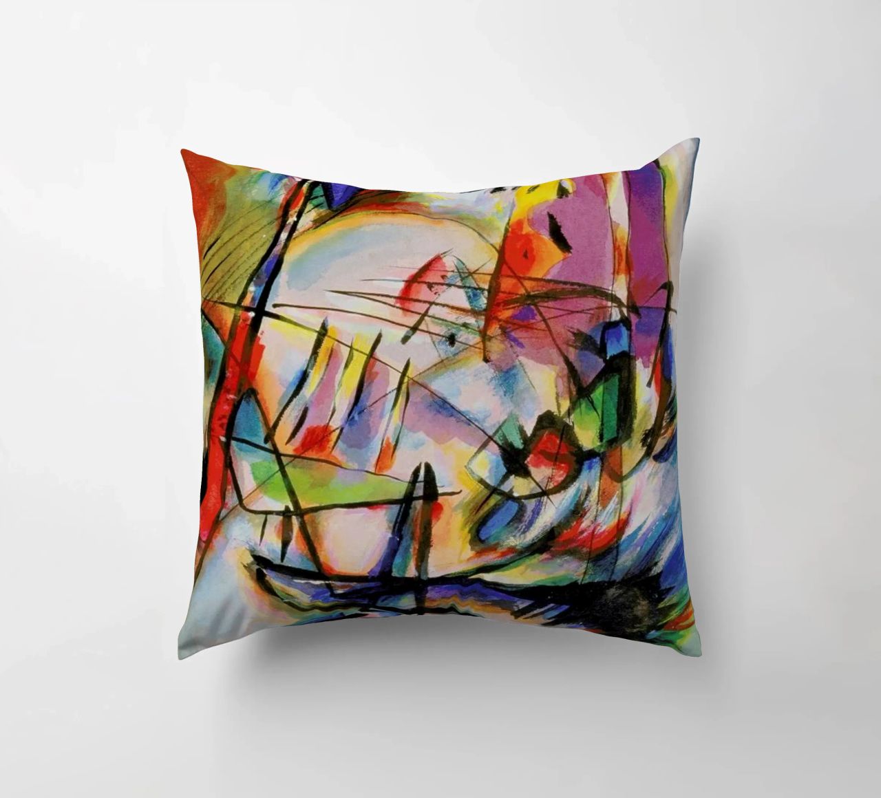 Kandinsky - Komposition Zwecklos cuscino da ARTOTHEK
