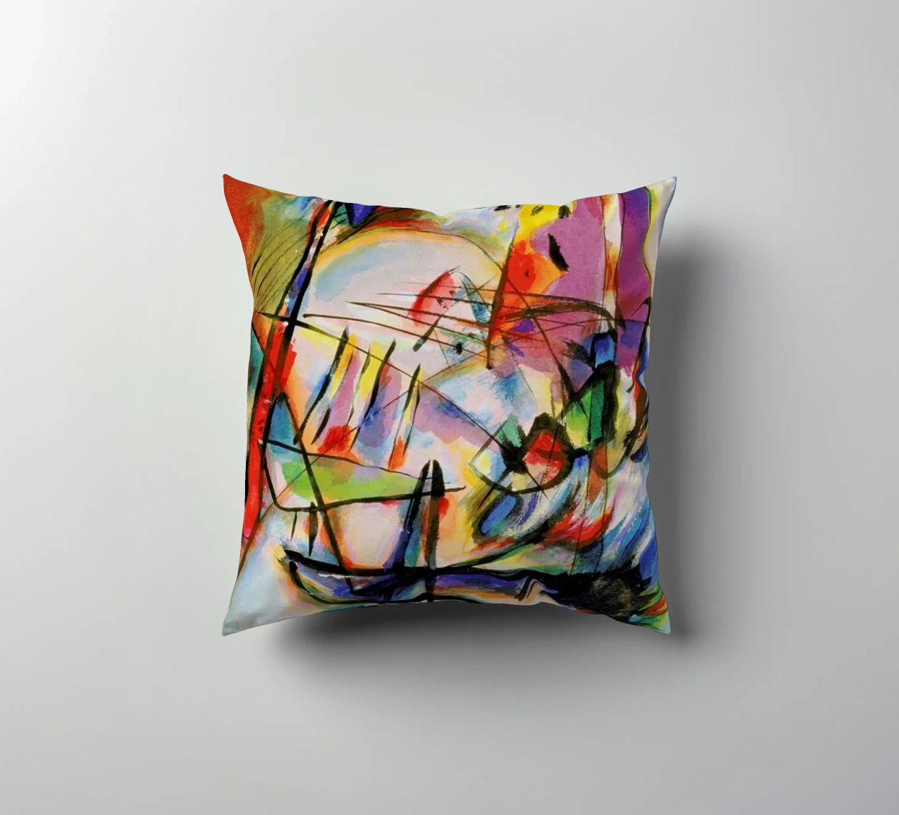 Kandinsky - Komposition Zwecklos cuscino da ARTOTHEK