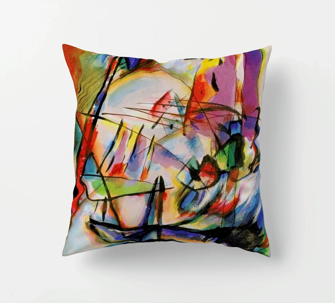 Kandinsky - Komposition Zwecklos cuscino da ARTOTHEK