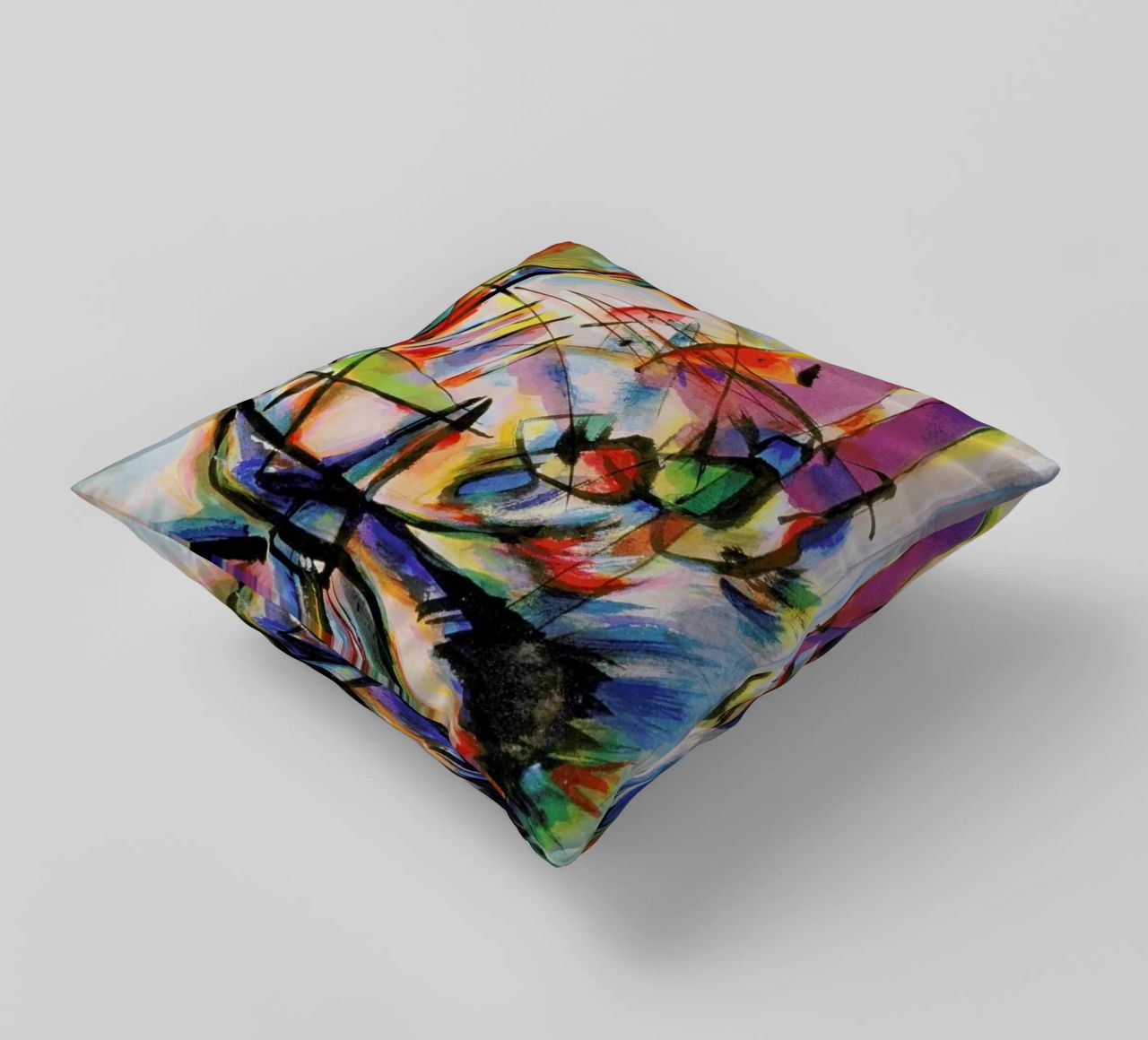 Kandinsky - Komposition Zwecklos cuscino da ARTOTHEK