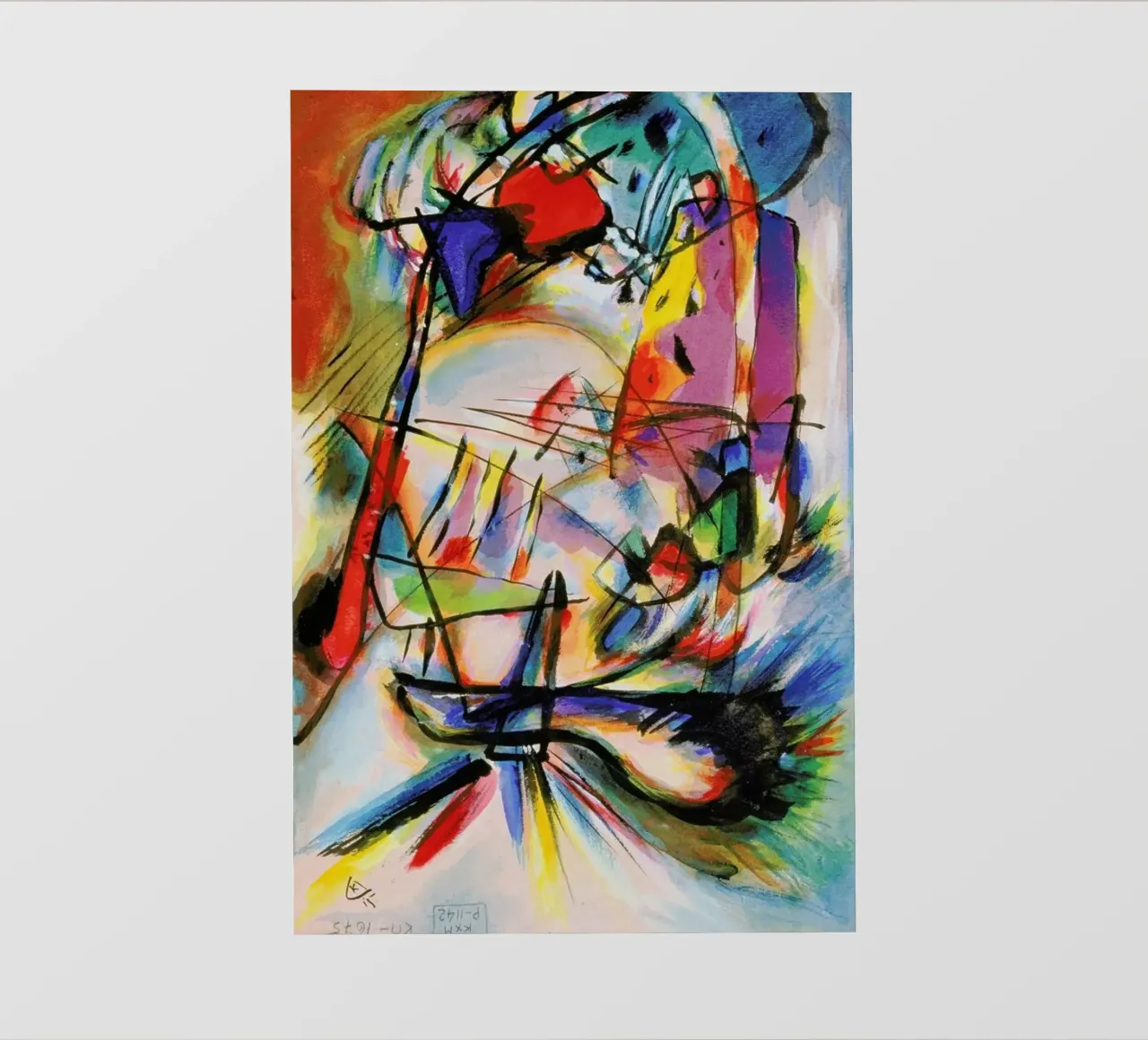 Kandinsky - Komposition Zwecklos telo in pvc da ARTOTHEK