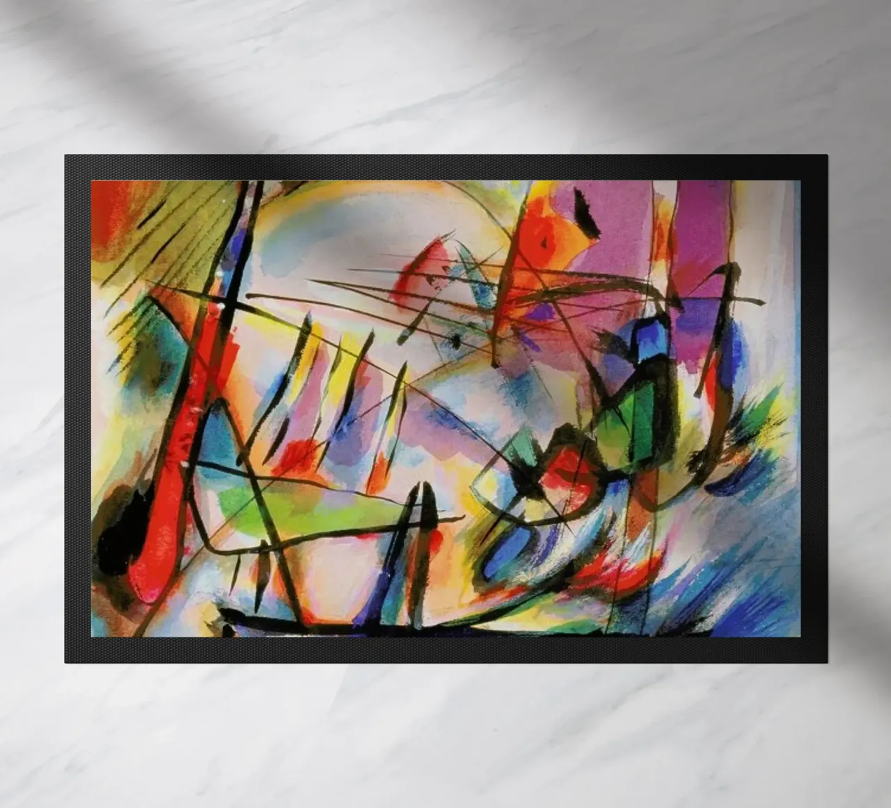 Kandinsky - Komposition Zwecklos Fußmatte von ARTOTHEK