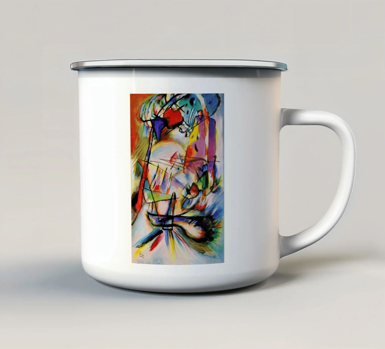 Kandinsky - Komposition Zwecklos tazza in smalto da ARTOTHEK