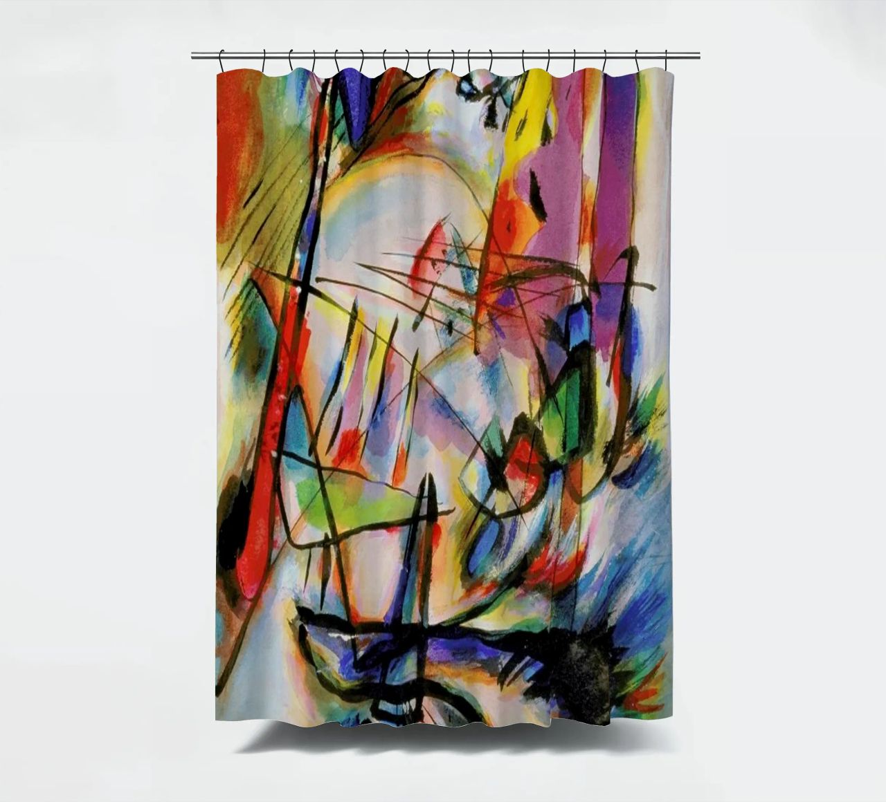 Kandinsky - Komposition Zwecklos Duschvorhang von ARTOTHEK