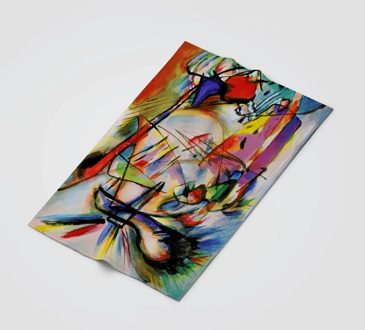 Kandinsky - Komposition Zwecklos Fleecedecke von ARTOTHEK
