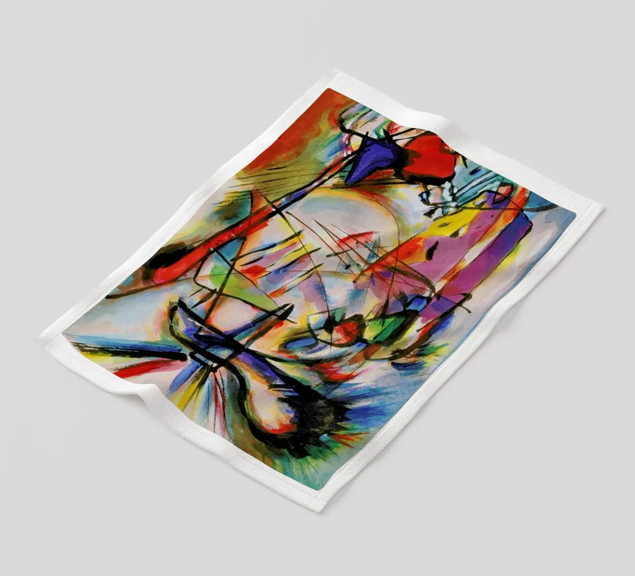 Kandinsky - Komposition Zwecklos fleecedeken van ARTOTHEK
