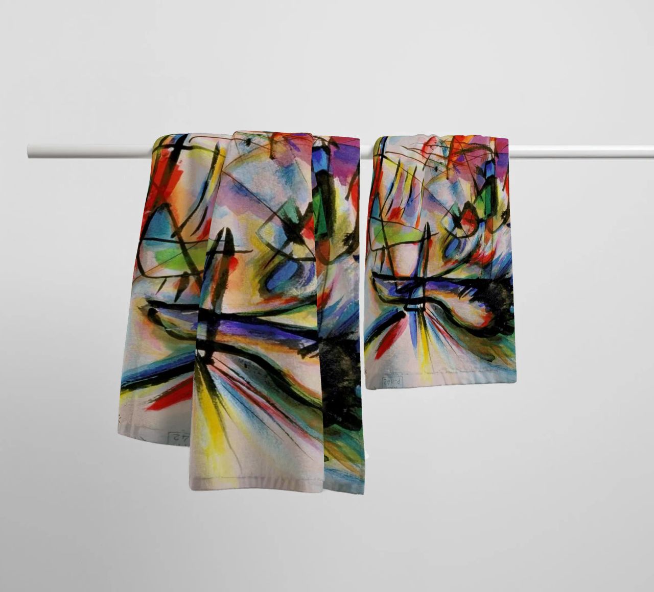 Kandinsky - Komposition Zwecklos Handtuch von ARTOTHEK