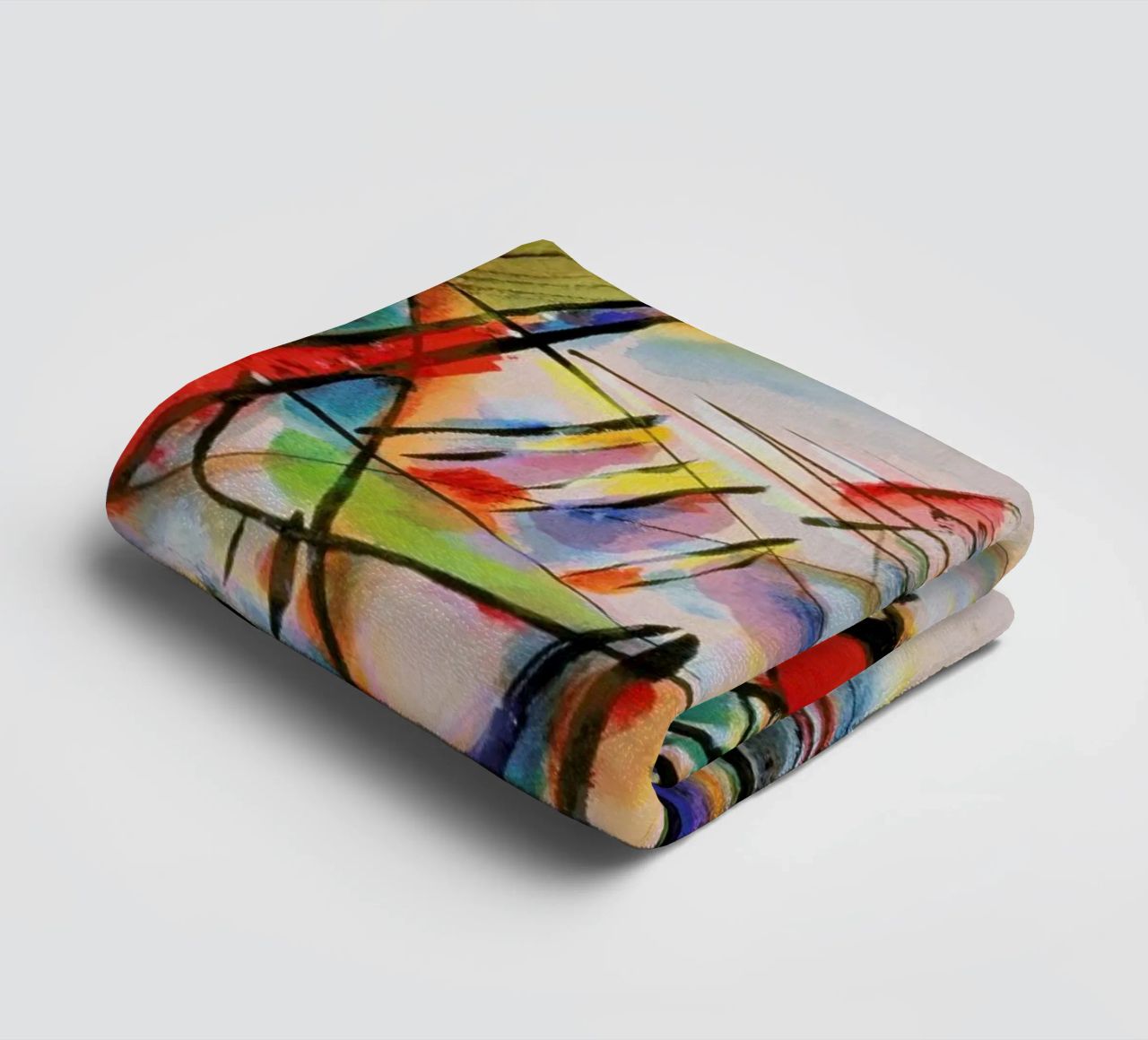 Kandinsky - Komposition Zwecklos Handtuch von ARTOTHEK