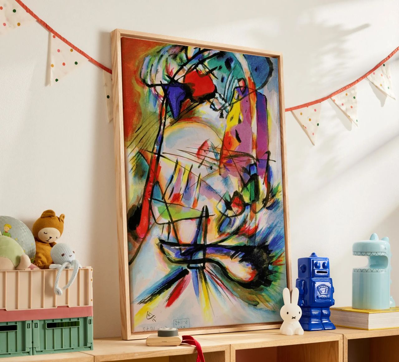 Kandinsky - Komposition Zwecklos Leinwand von ARTOTHEK