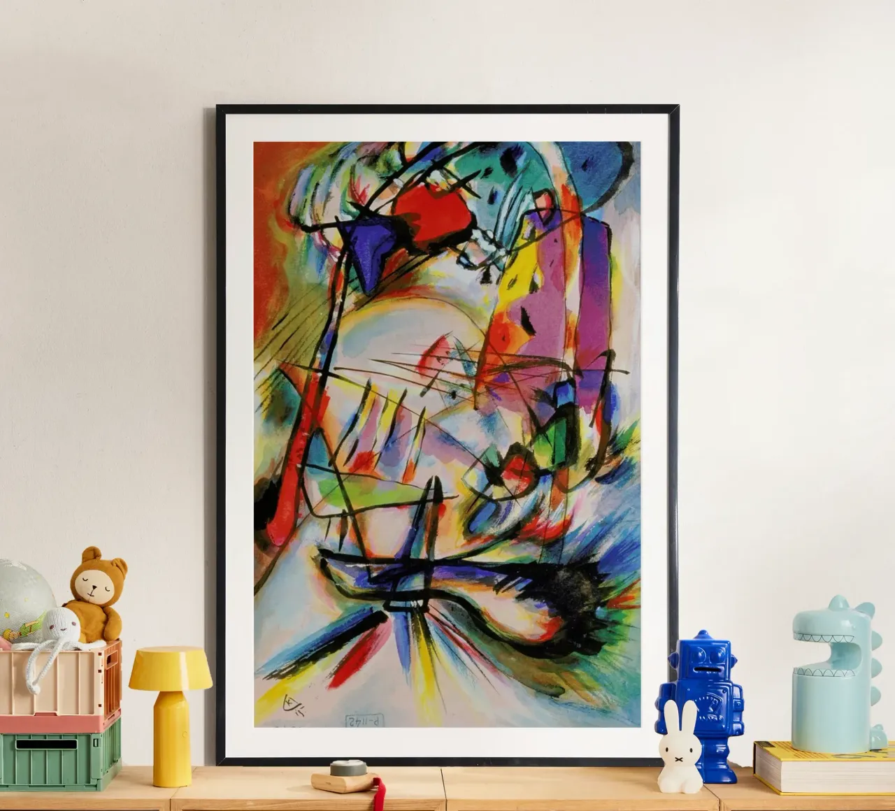 Kandinsky - Komposition Zwecklos carta hahnemühle da ARTOTHEK