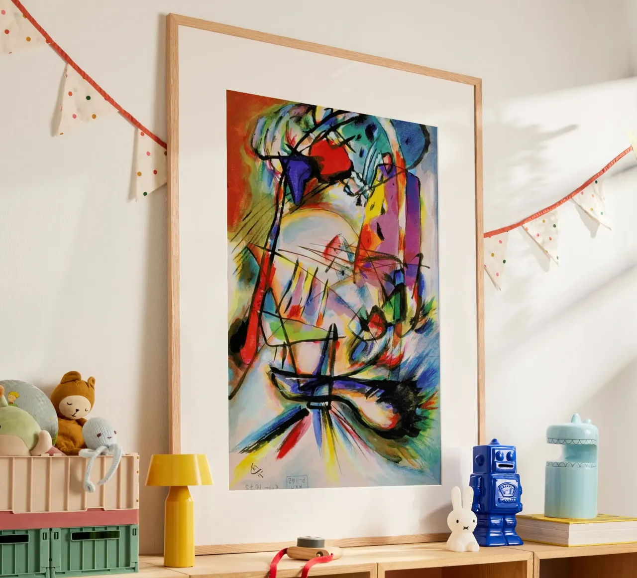 Kandinsky - Komposition Zwecklos carta hahnemühle da ARTOTHEK