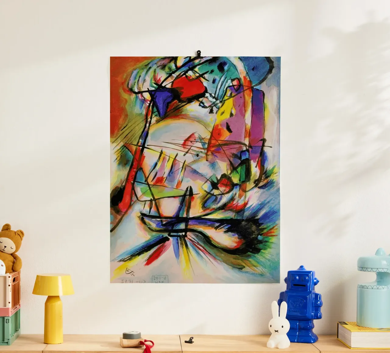 Kandinsky - Komposition Zwecklos carta hahnemühle da ARTOTHEK