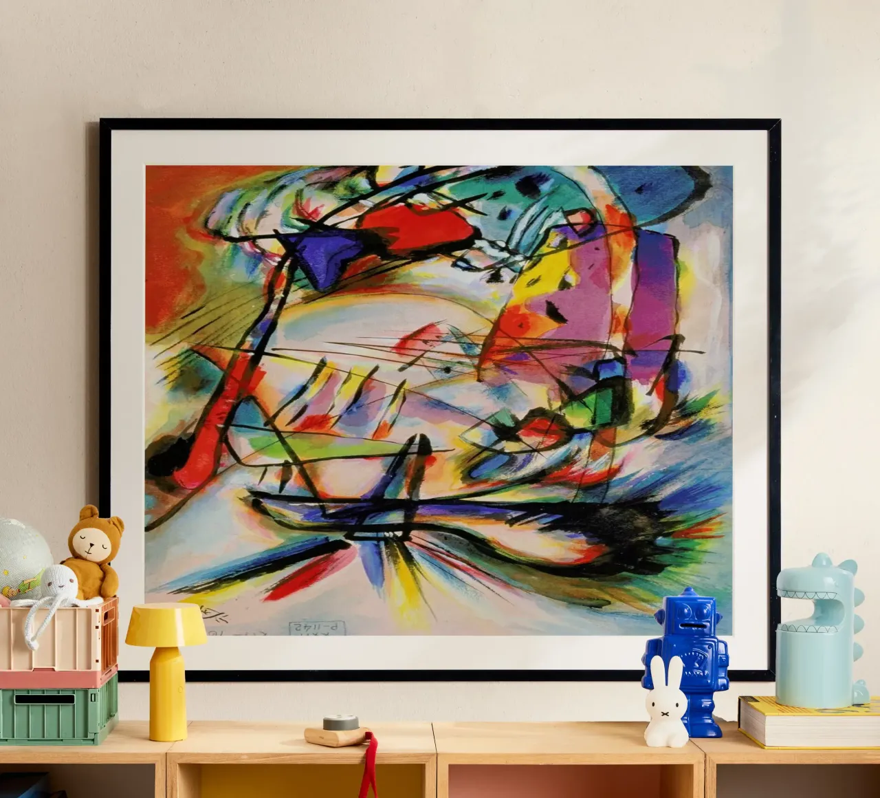 Kandinsky - Komposition Zwecklos carta hahnemühle da ARTOTHEK