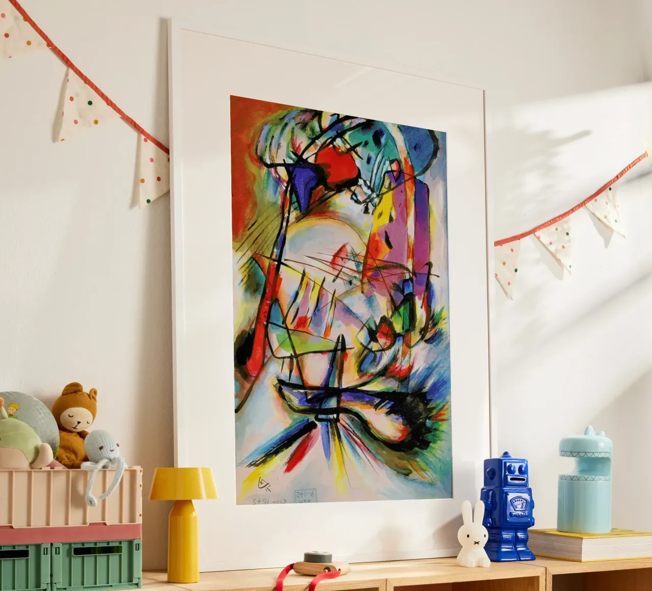 Kandinsky - Komposition Zwecklos carta hahnemühle da ARTOTHEK