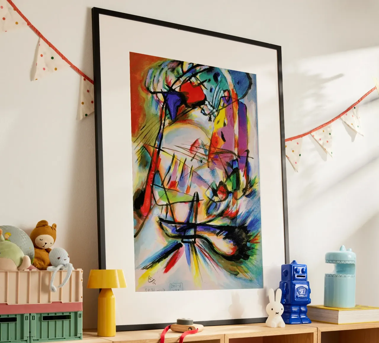 Kandinsky - Komposition Zwecklos carta hahnemühle da ARTOTHEK