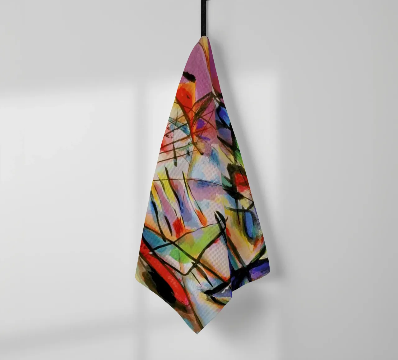 Kandinsky - Komposition Zwecklos theedoek van ARTOTHEK