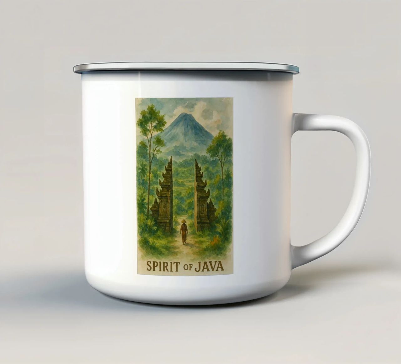 Spirito di java tazza in smalto da Sayfudin