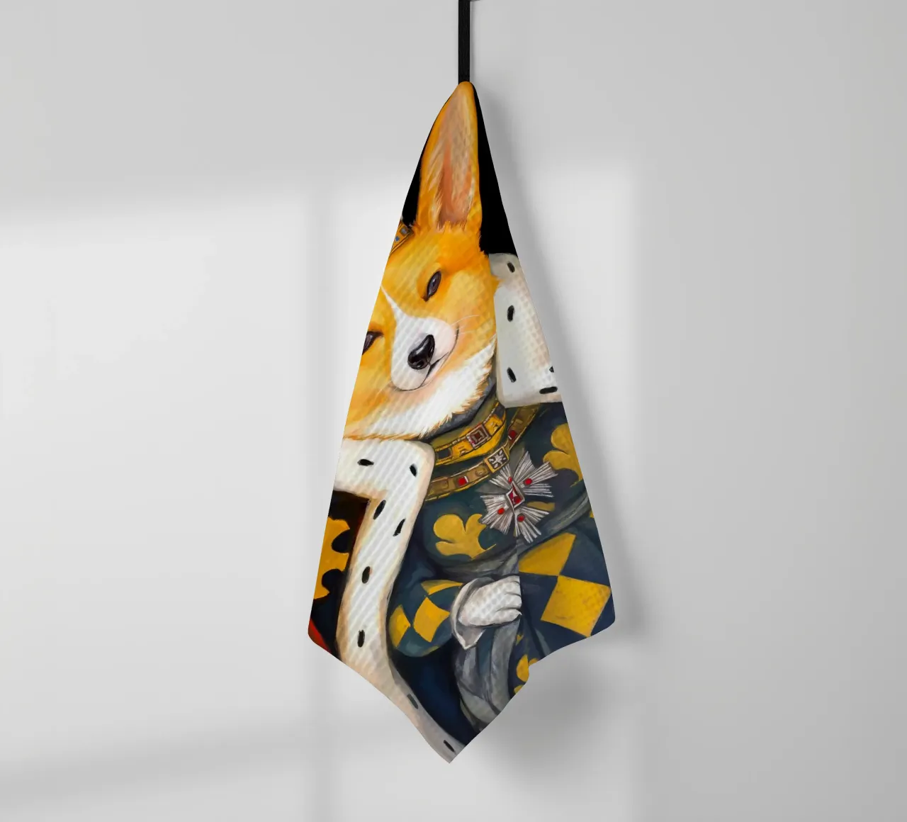 Royal Corgi Dog canovaccio da cucina da Fleur de Lys