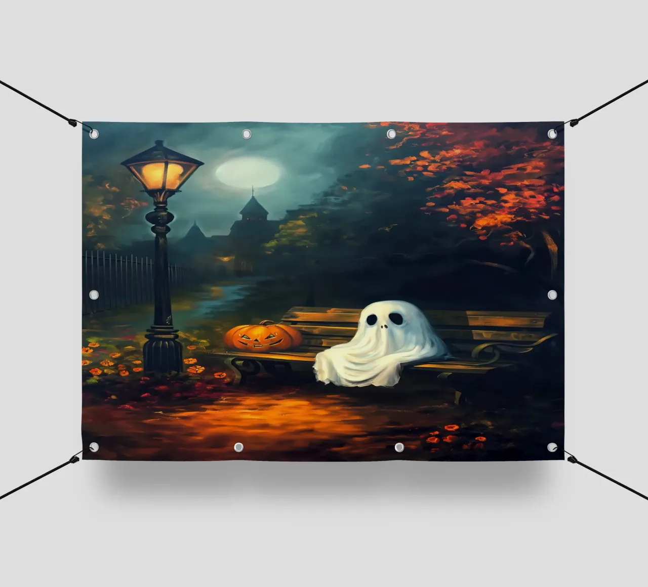 Fantasma di Halloween telo in pvc da Fleur de Lys