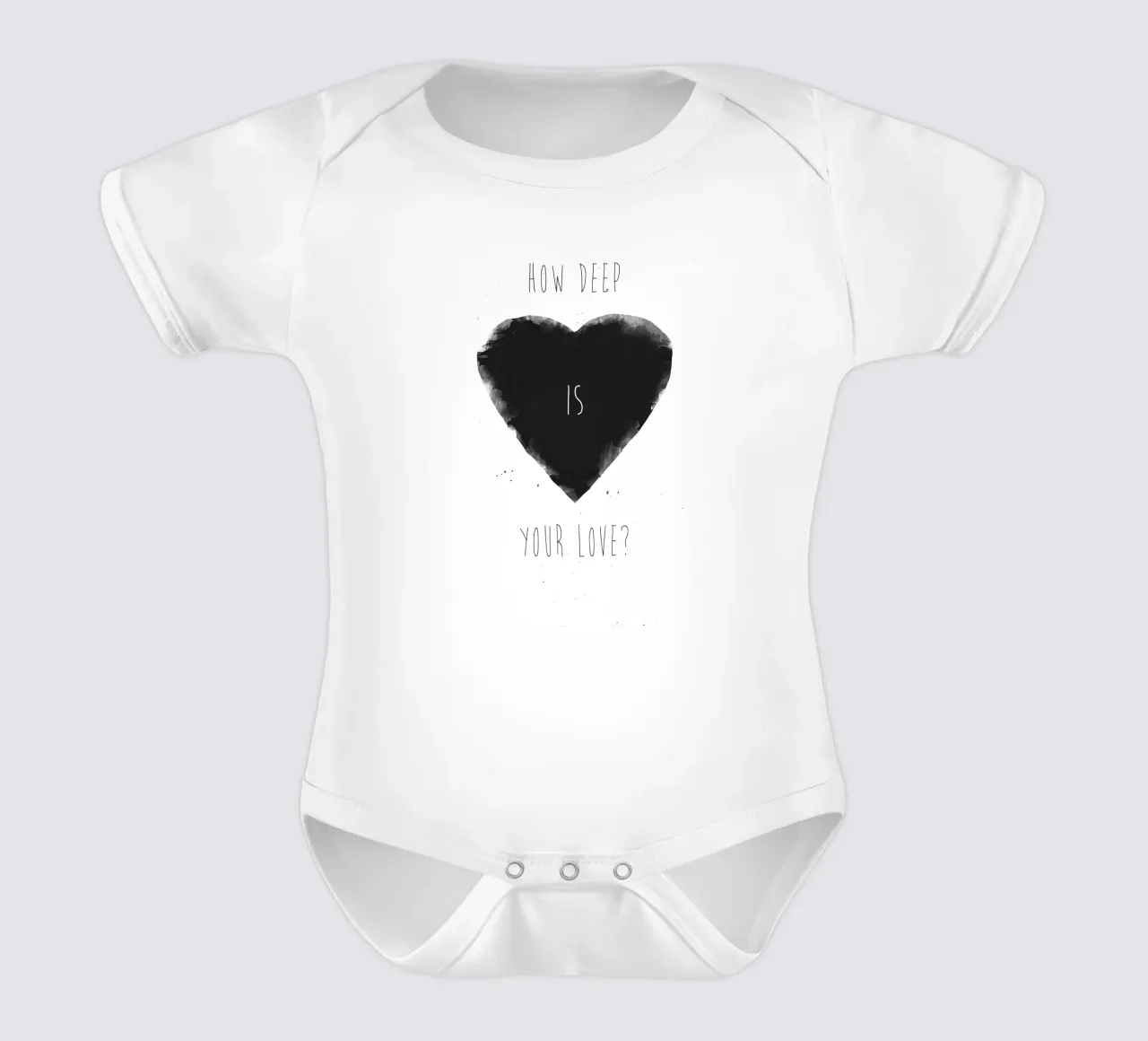 How Deep Is Your Love body neonato maniche corte da Balazs Solti