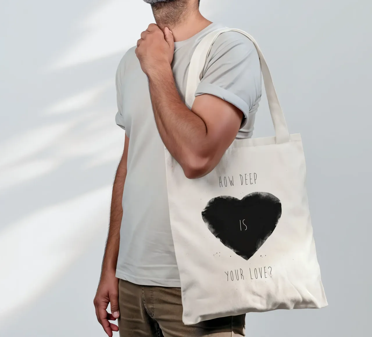 How Deep Is Your Love borsa in juta da Balazs Solti