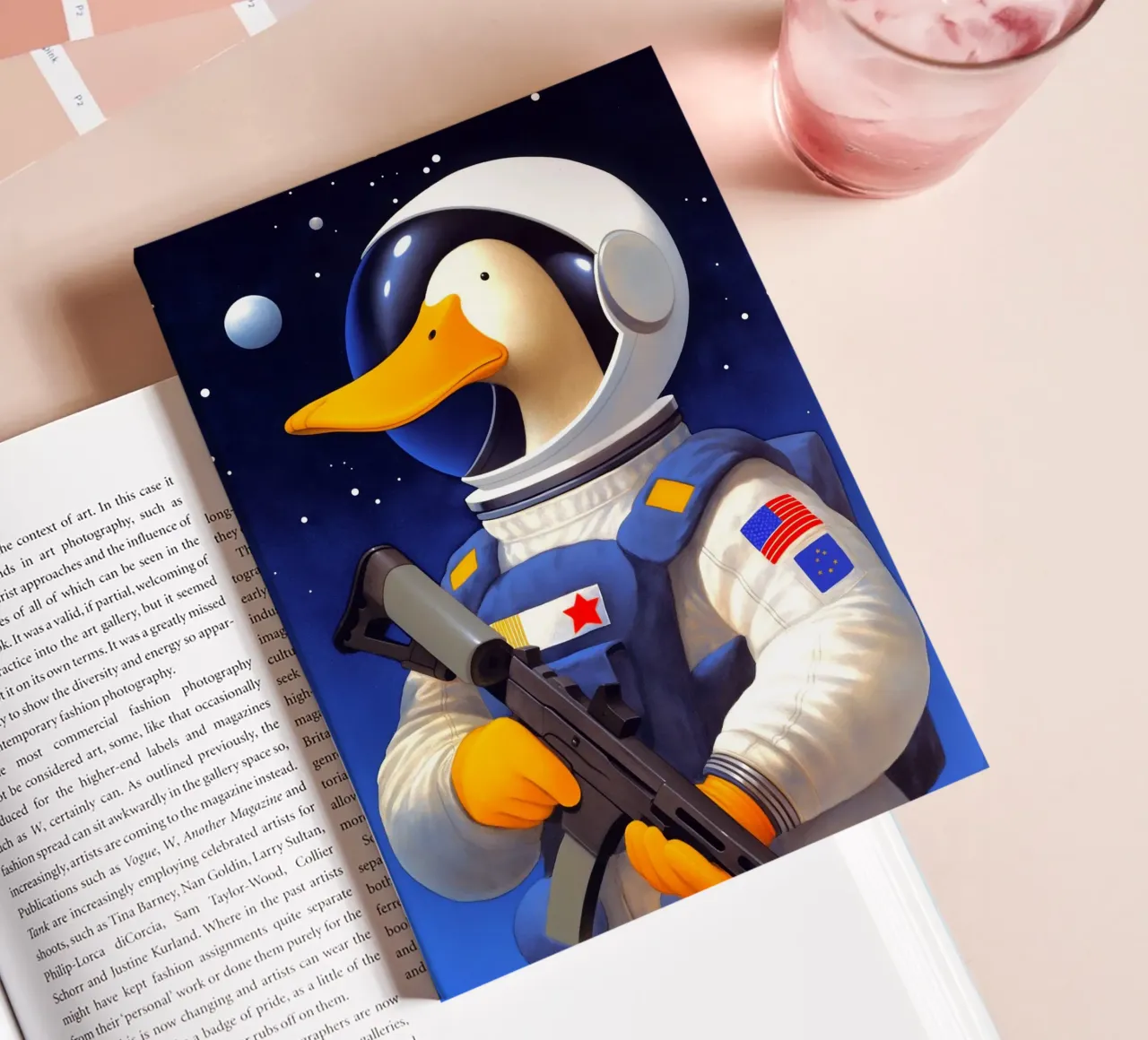 Astronaut Duck notebook by Fleur de Lys
