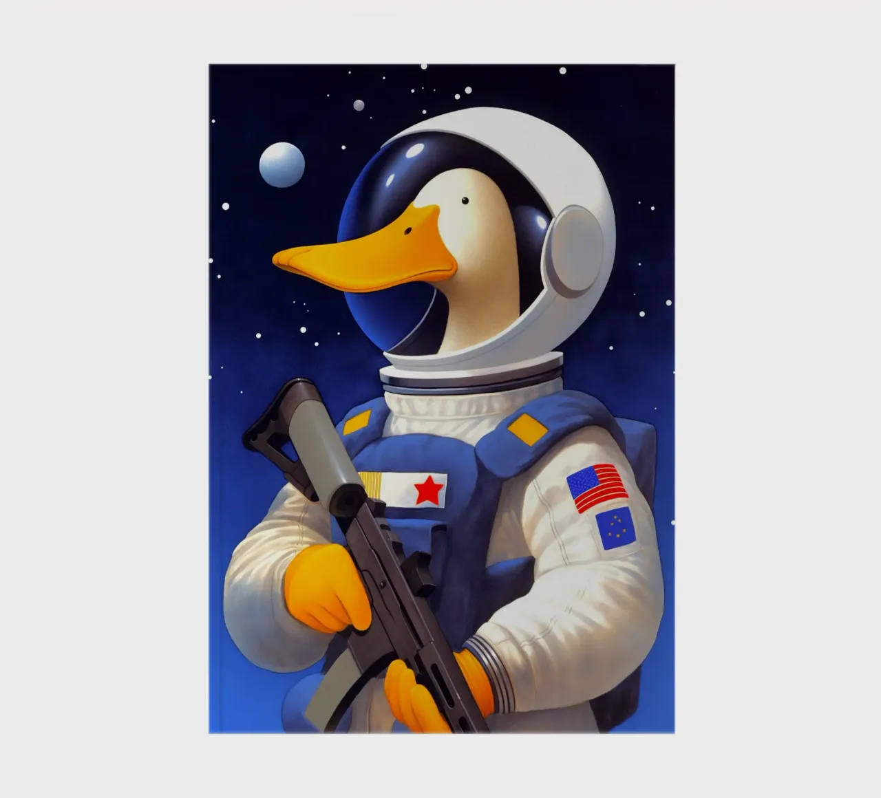 Astronaut Duck notebook by Fleur de Lys