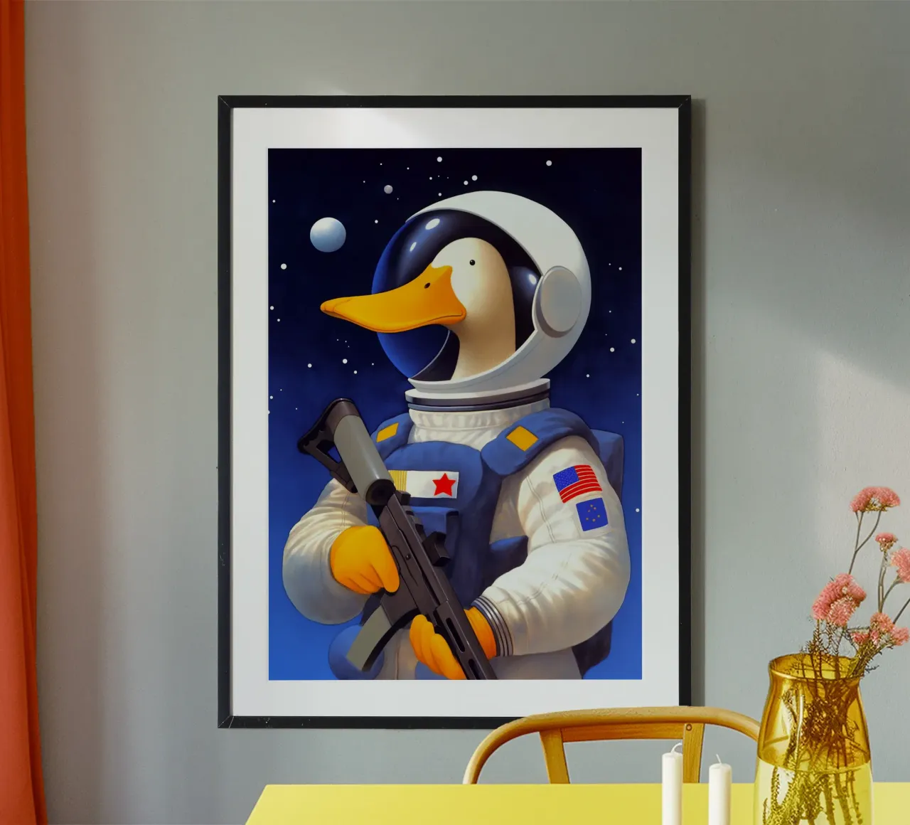 Anatra astronauta carta hahnemühle da Fleur de Lys