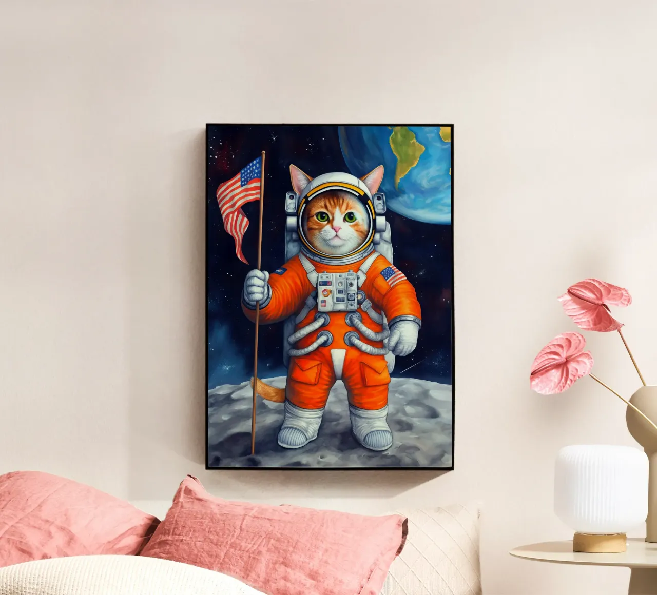 Gatto astronauta plexiglass da Fleur de Lys