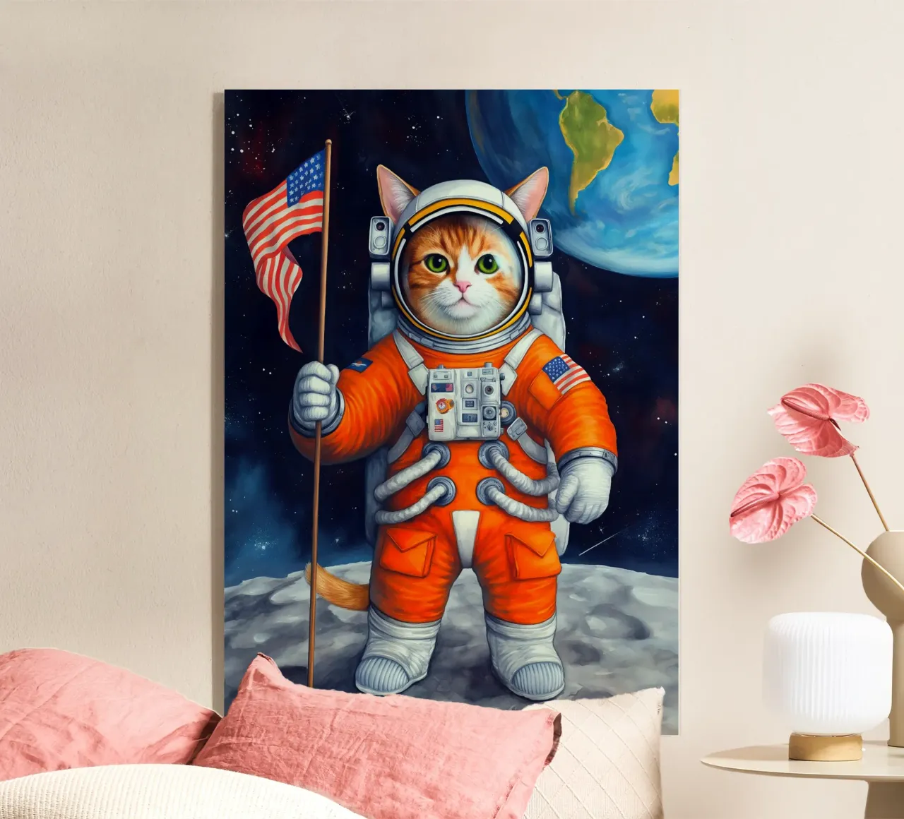 Gatto astronauta plexiglass da Fleur de Lys