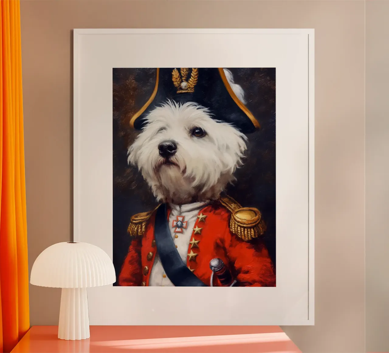 Royal West Highland Terrier Napoleon poster da Fleur de Lys