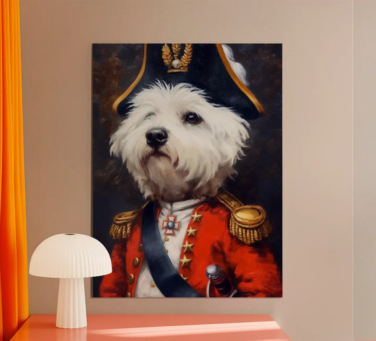 Royal West Highland Terrier Napoleon poster da Fleur de Lys