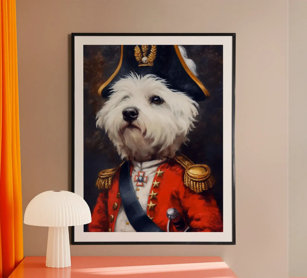 Royal West Highland Terrier Napoleon poster da Fleur de Lys
