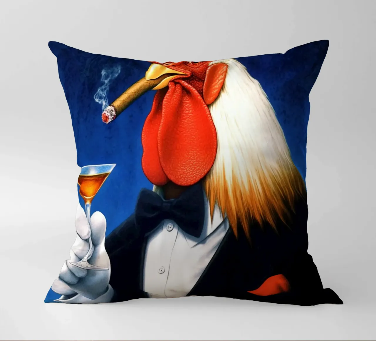 Gallo Tuxedo cuscino da Fleur de Lys