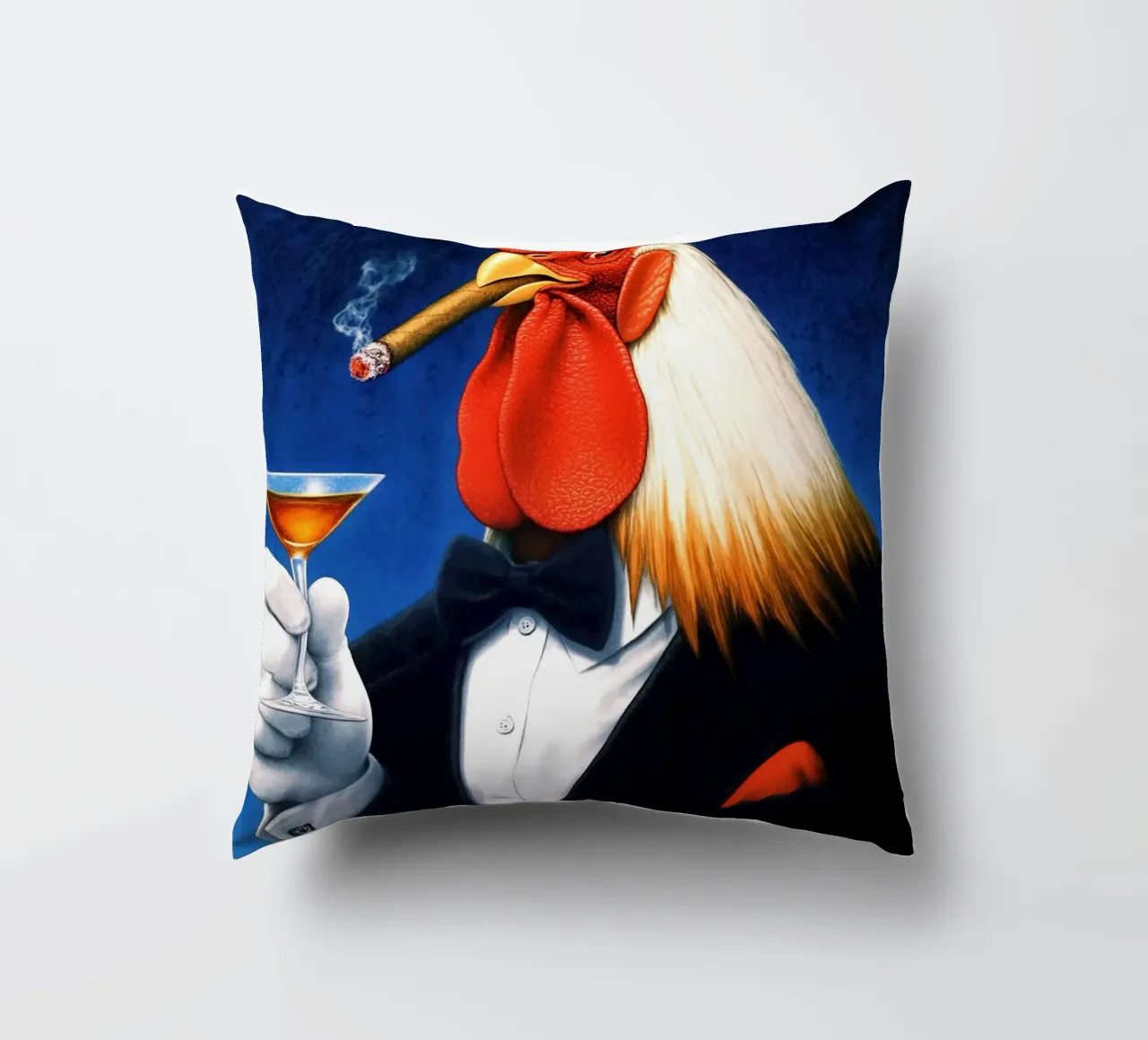 Gallo Tuxedo cuscino da Fleur de Lys