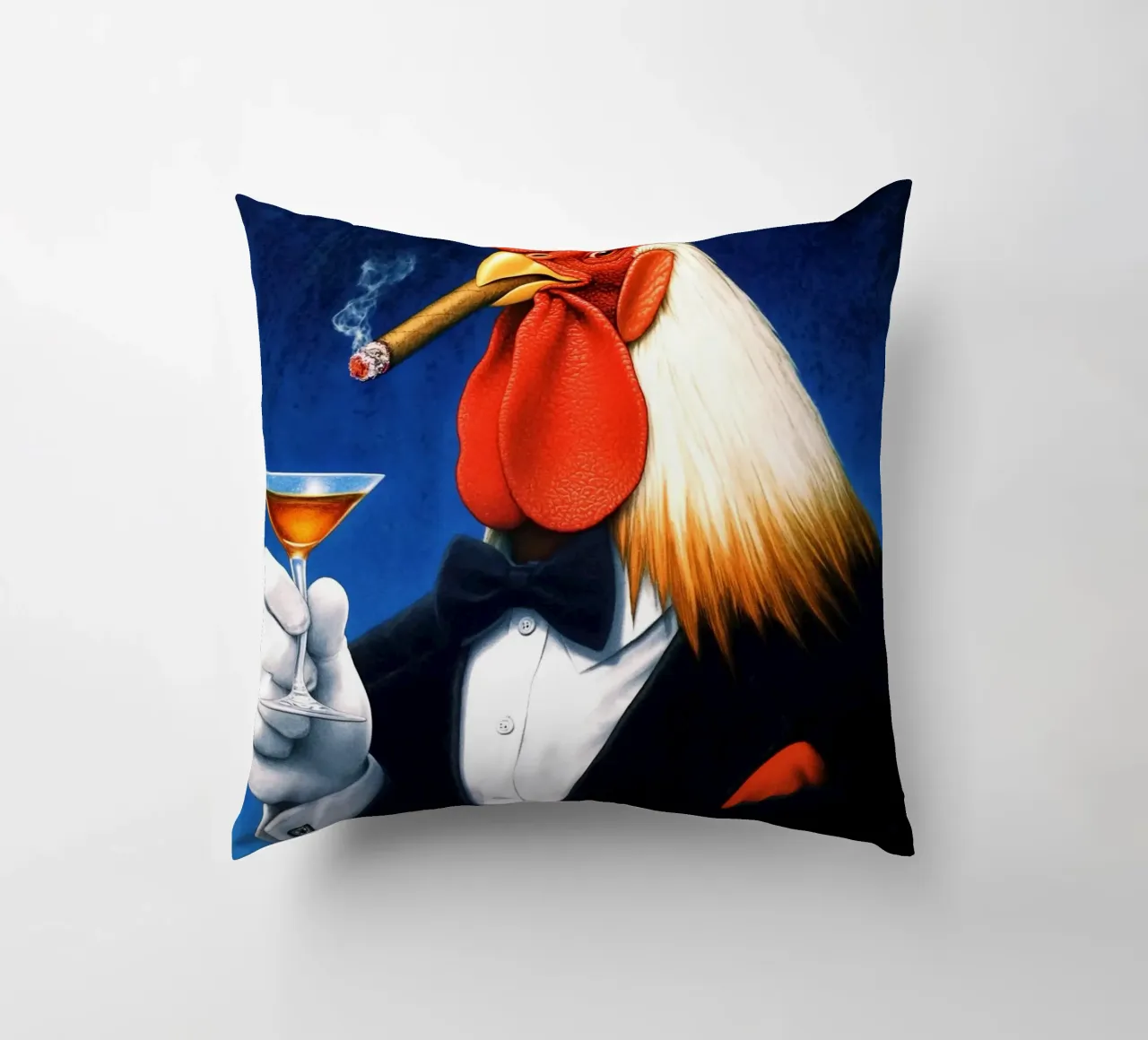 Gallo Tuxedo cuscino da Fleur de Lys